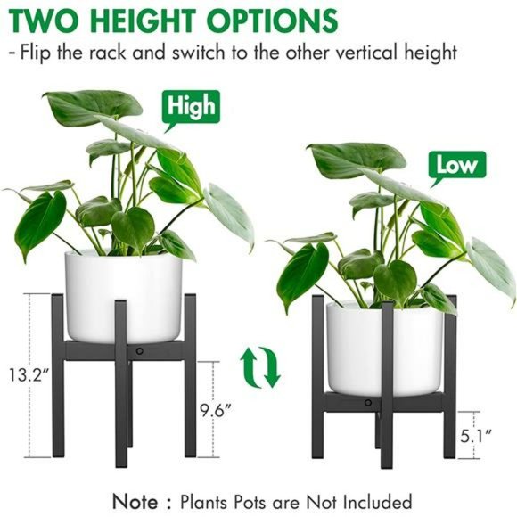 Adjustable Metal Plant Stand - Plants Holder for 8-14 " Indoor Outdoor -1 pack - Picture 5 of 6